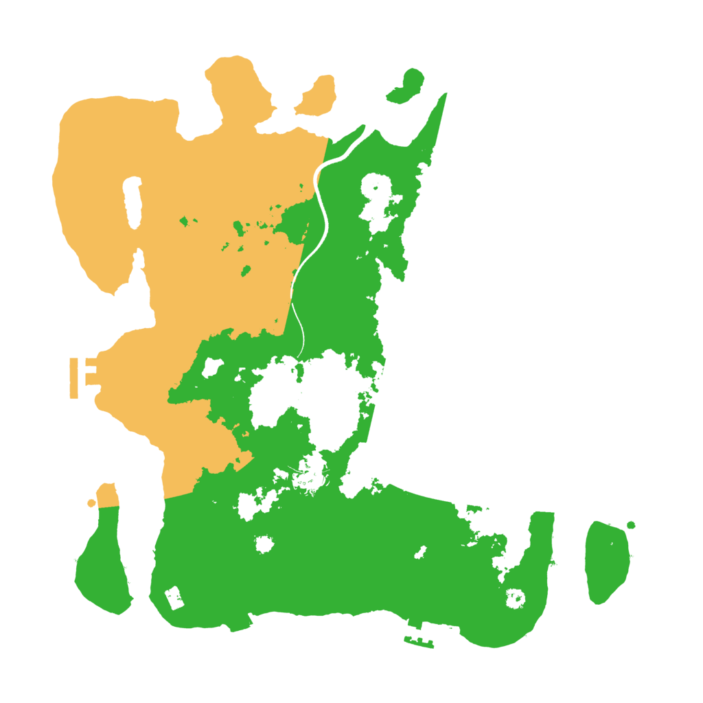 Biome Rust Map: Procedural Map, Size: 3500, Seed: 2632362