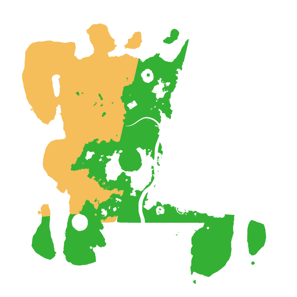 Biome Rust Map: Procedural Map, Size: 3500, Seed: 2632362