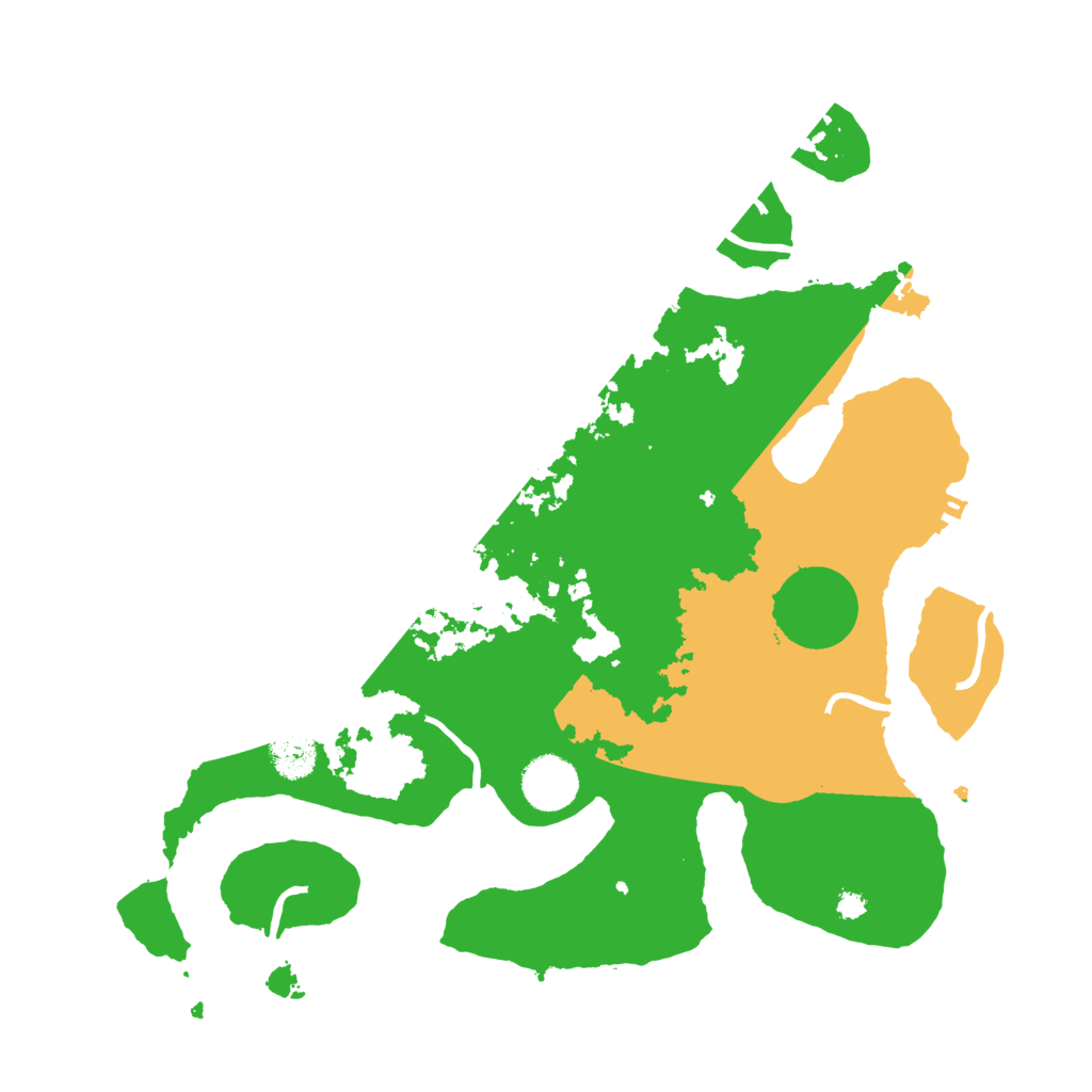 Biome Rust Map: Procedural Map, Size: 3500, Seed: 2591013