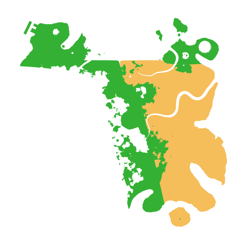 Biome Rust Map: Procedural Map, Size: 3500, Seed: 4553877