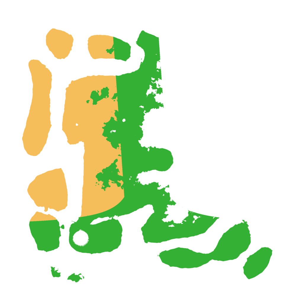 Biome Rust Map: Barren, Size: 3500, Seed: 5319743