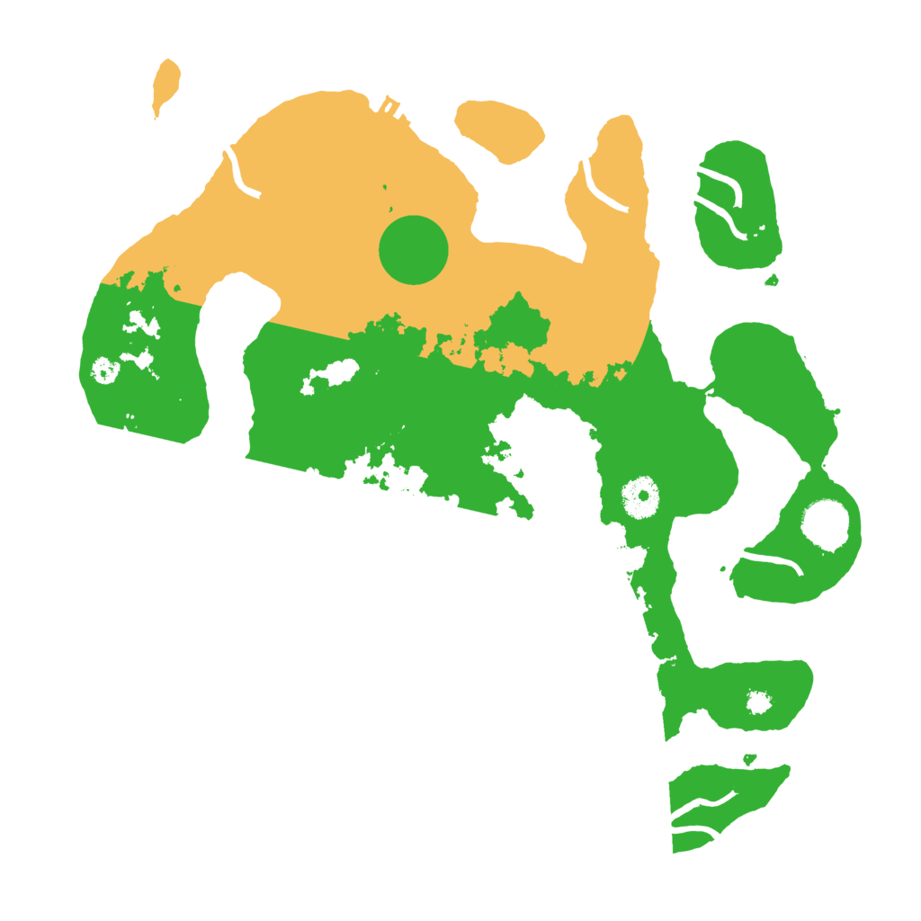 Biome Rust Map: Procedural Map, Size: 3500, Seed: 488571