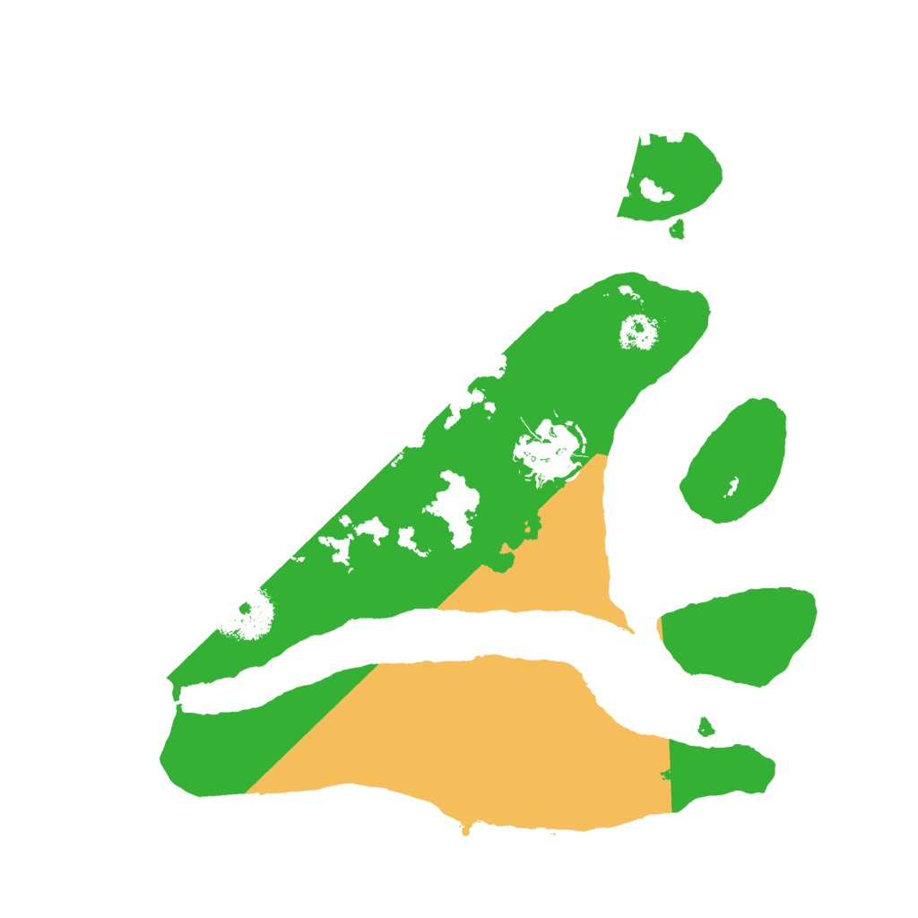 Biome Rust Map: Procedural Map, Size: 2500, Seed: 6293756