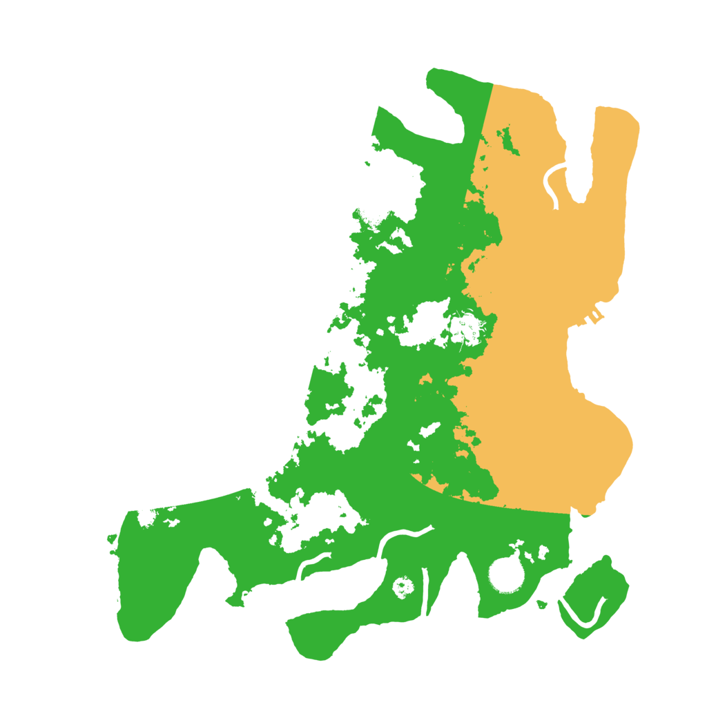 Biome Rust Map: Procedural Map, Size: 3500, Seed: 376646