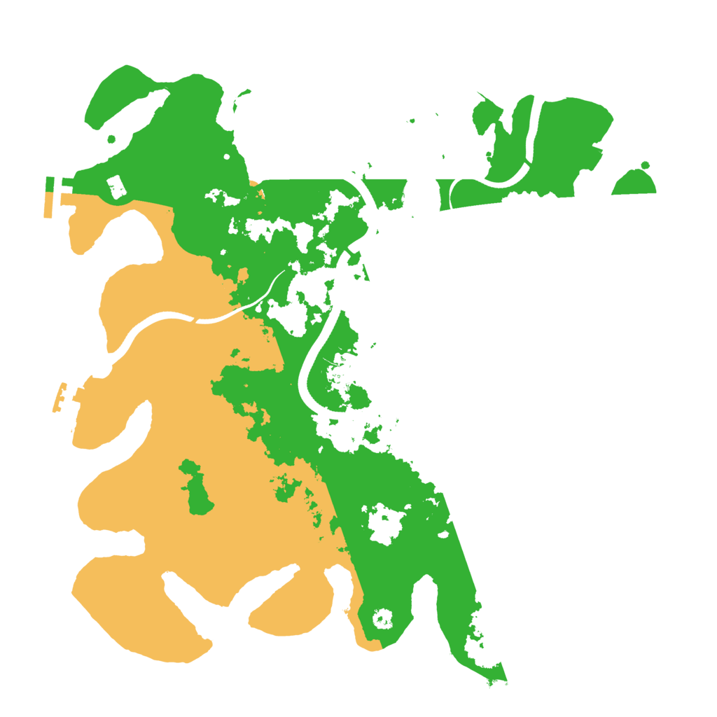 Biome Rust Map: Procedural Map, Size: 3500, Seed: 344900