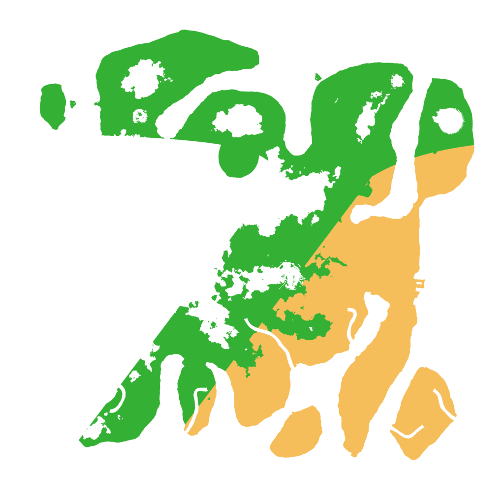 Biome Rust Map: Procedural Map, Size: 3500, Seed: 6345358