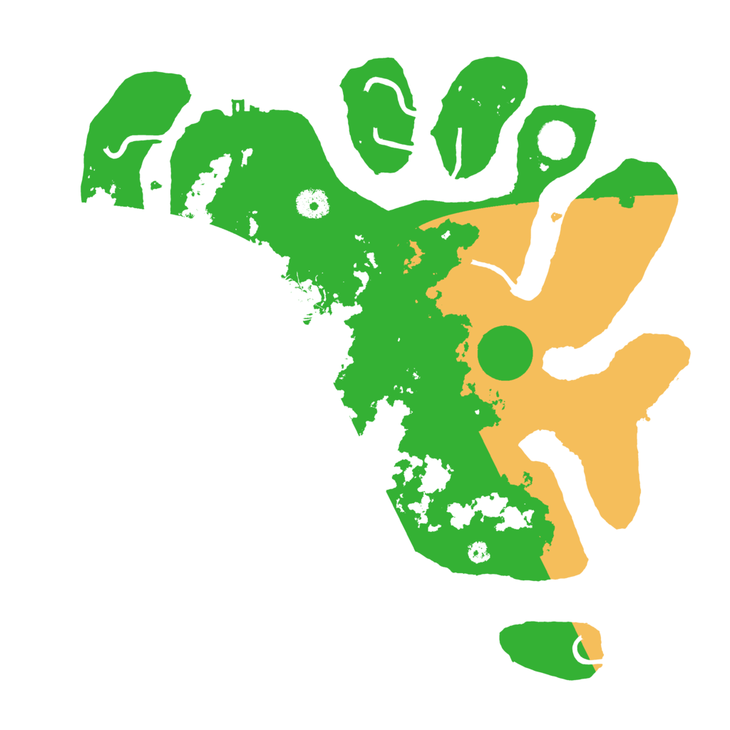 Biome Rust Map: Procedural Map, Size: 3500, Seed: 4196213