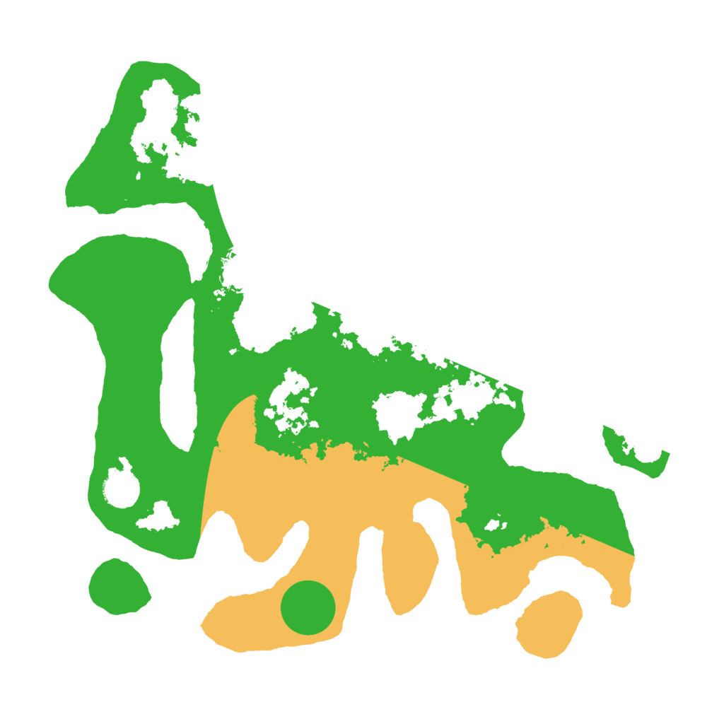 Biome Rust Map: Barren, Size: 3500, Seed: 711091