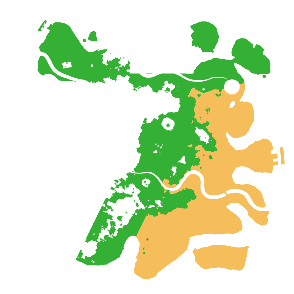 Biome Rust Map: Procedural Map, Size: 3500, Seed: 464649