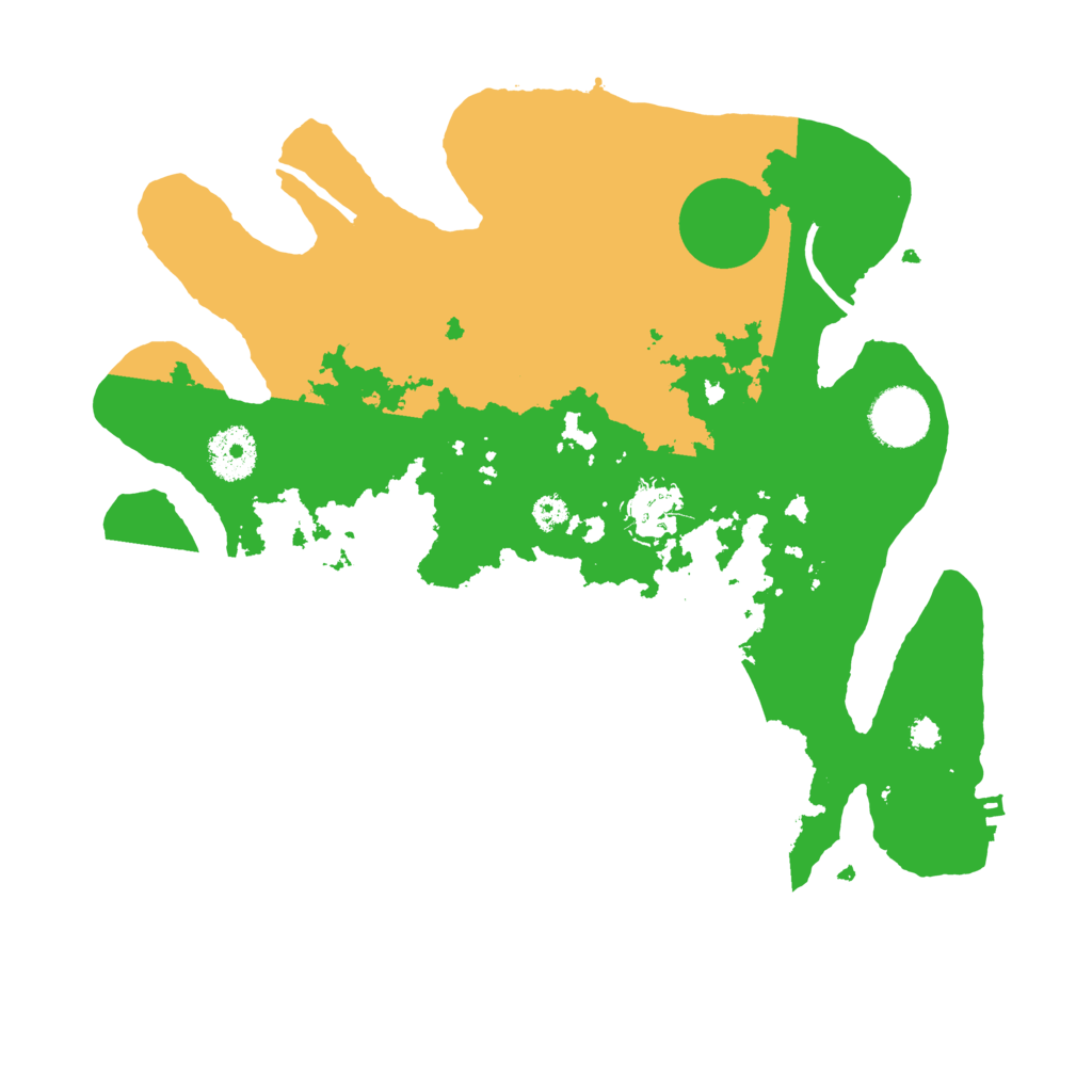 Biome Rust Map: Procedural Map, Size: 3200, Seed: 7455567