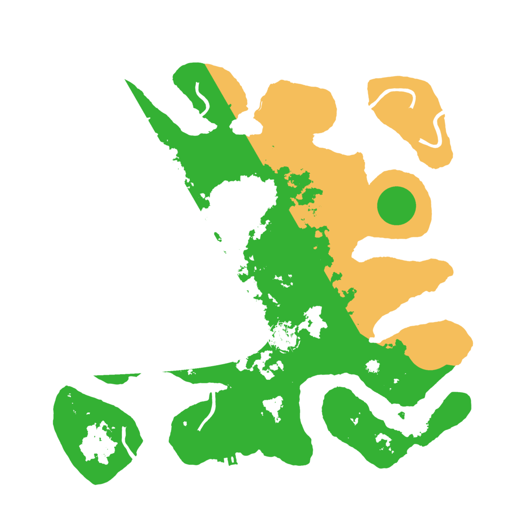 Biome Rust Map: Procedural Map, Size: 3500, Seed: 5417564