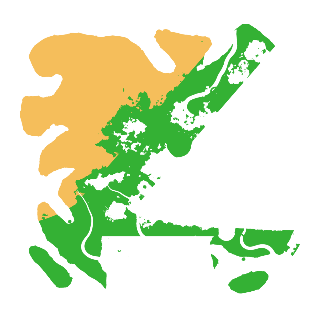 Biome Rust Map: Procedural Map, Size: 3500, Seed: 91835