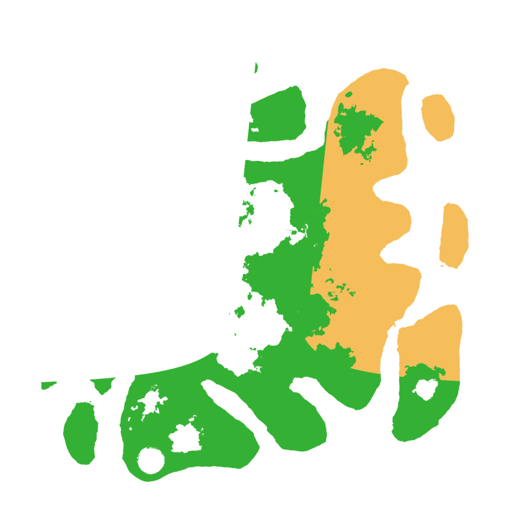 Biome Rust Map: Barren, Size: 3500, Seed: 2334778