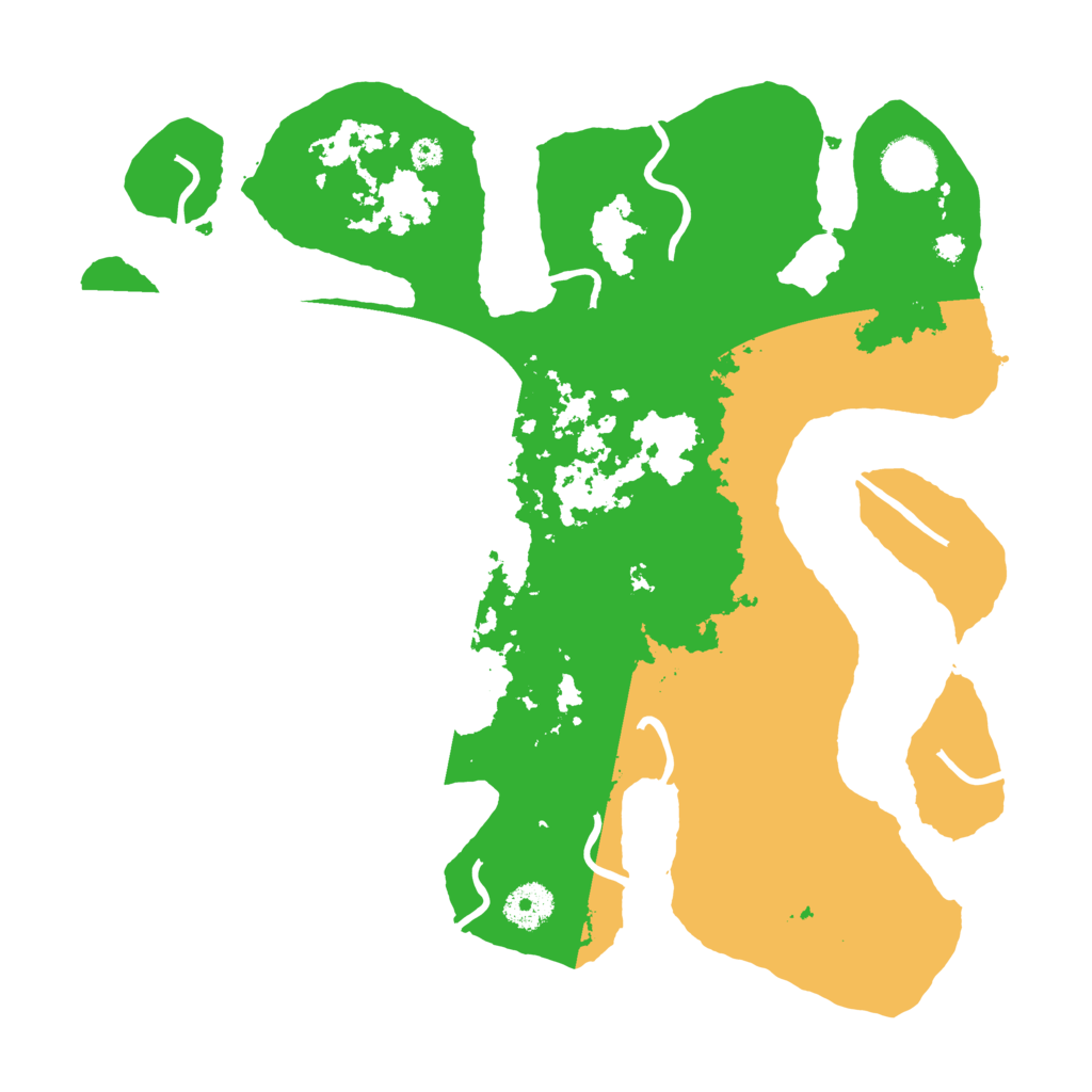 Biome Rust Map: Procedural Map, Size: 3500, Seed: 3016683