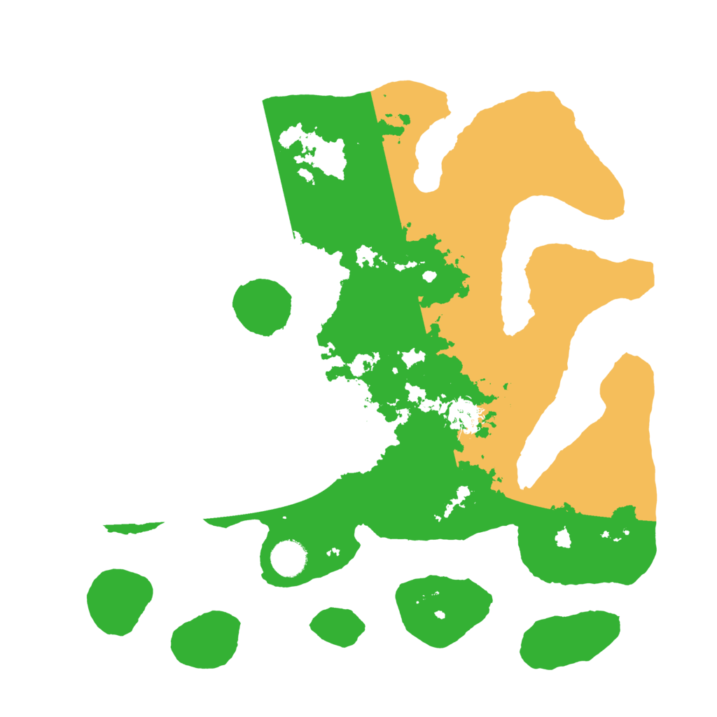 Biome Rust Map: Barren, Size: 3500, Seed: 5086231