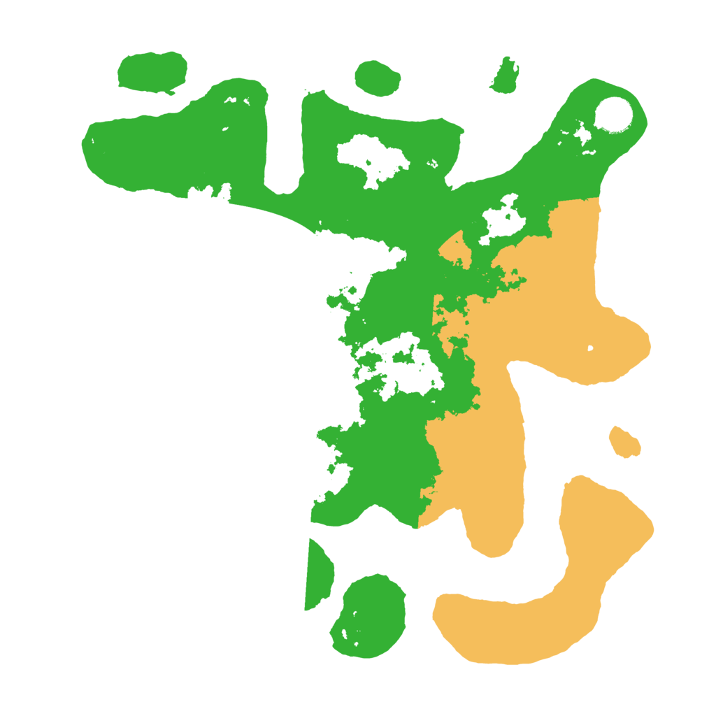 Biome Rust Map: Barren, Size: 3500, Seed: 366822