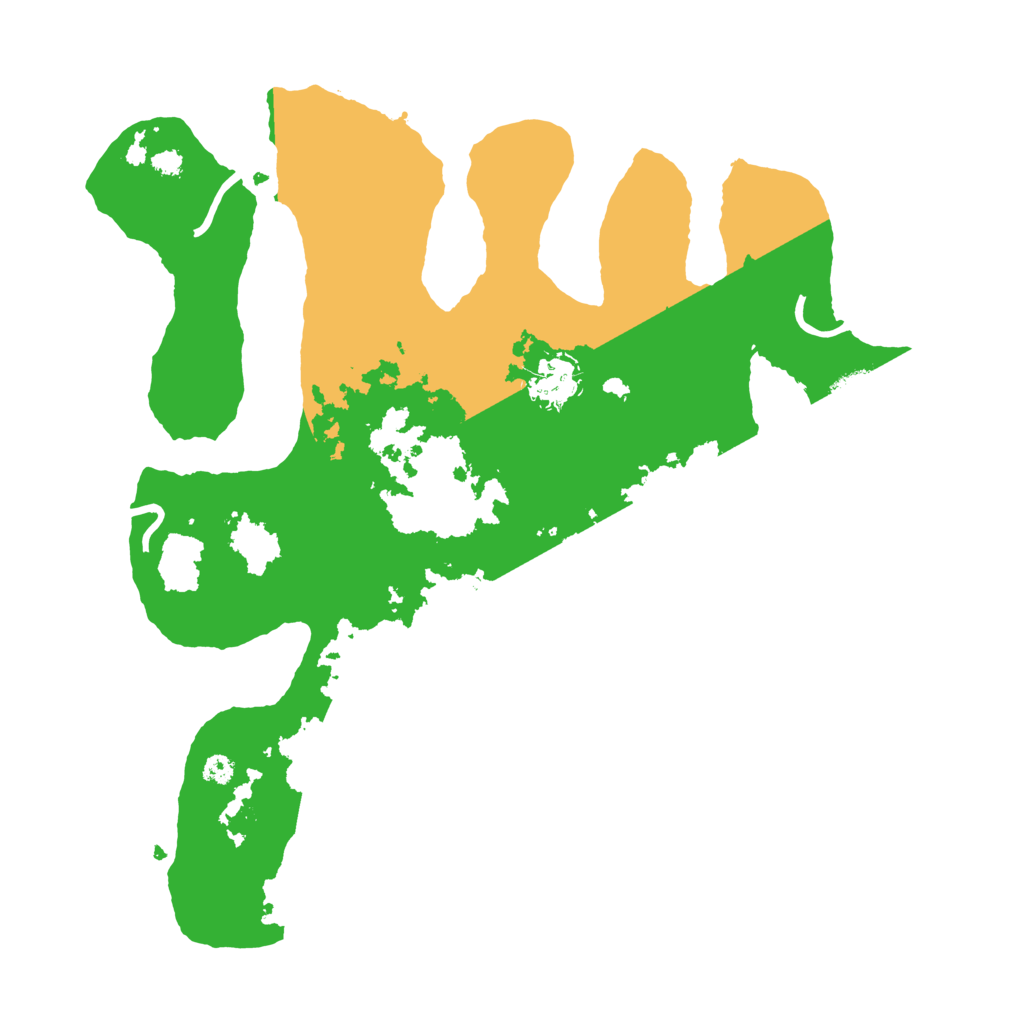 Biome Rust Map: Procedural Map, Size: 3500, Seed: 645204