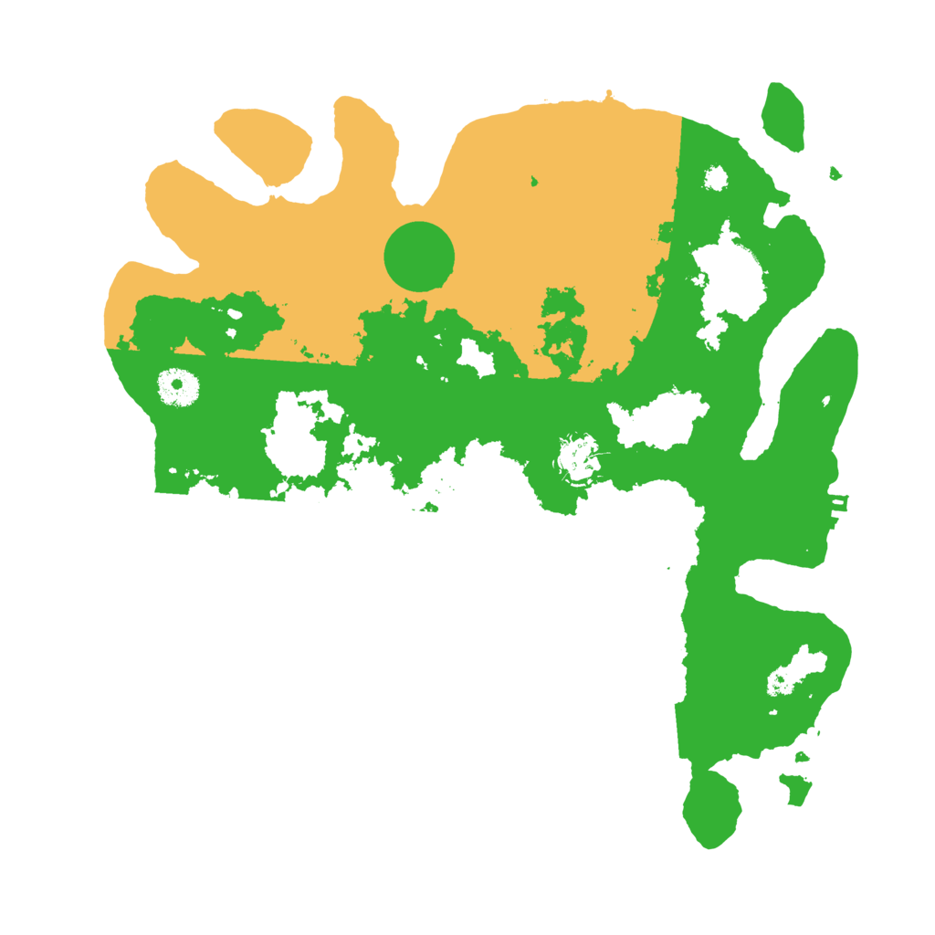 Biome Rust Map: Procedural Map, Size: 3500, Seed: 1521992