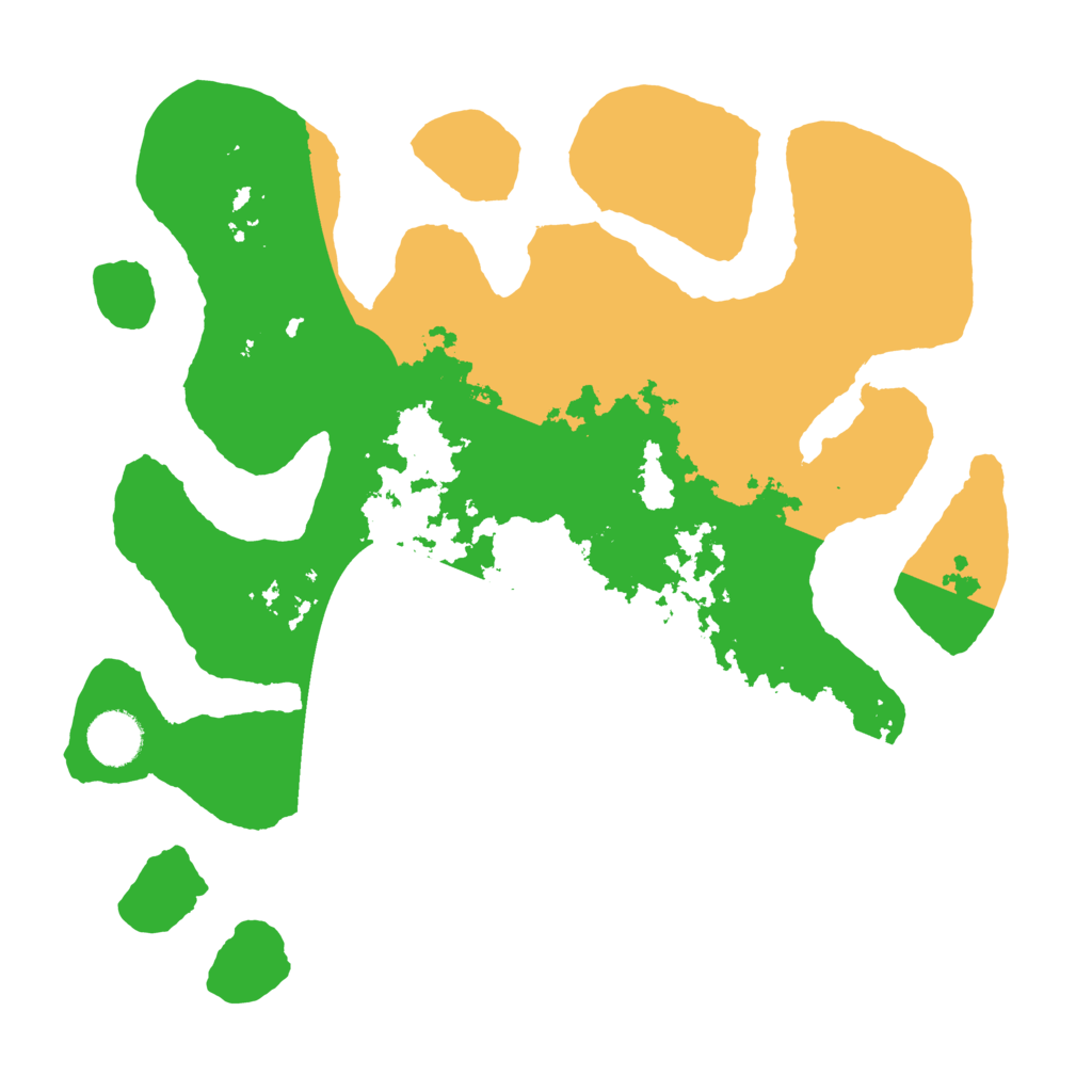 Biome Rust Map: Barren, Size: 3500, Seed: 5172994