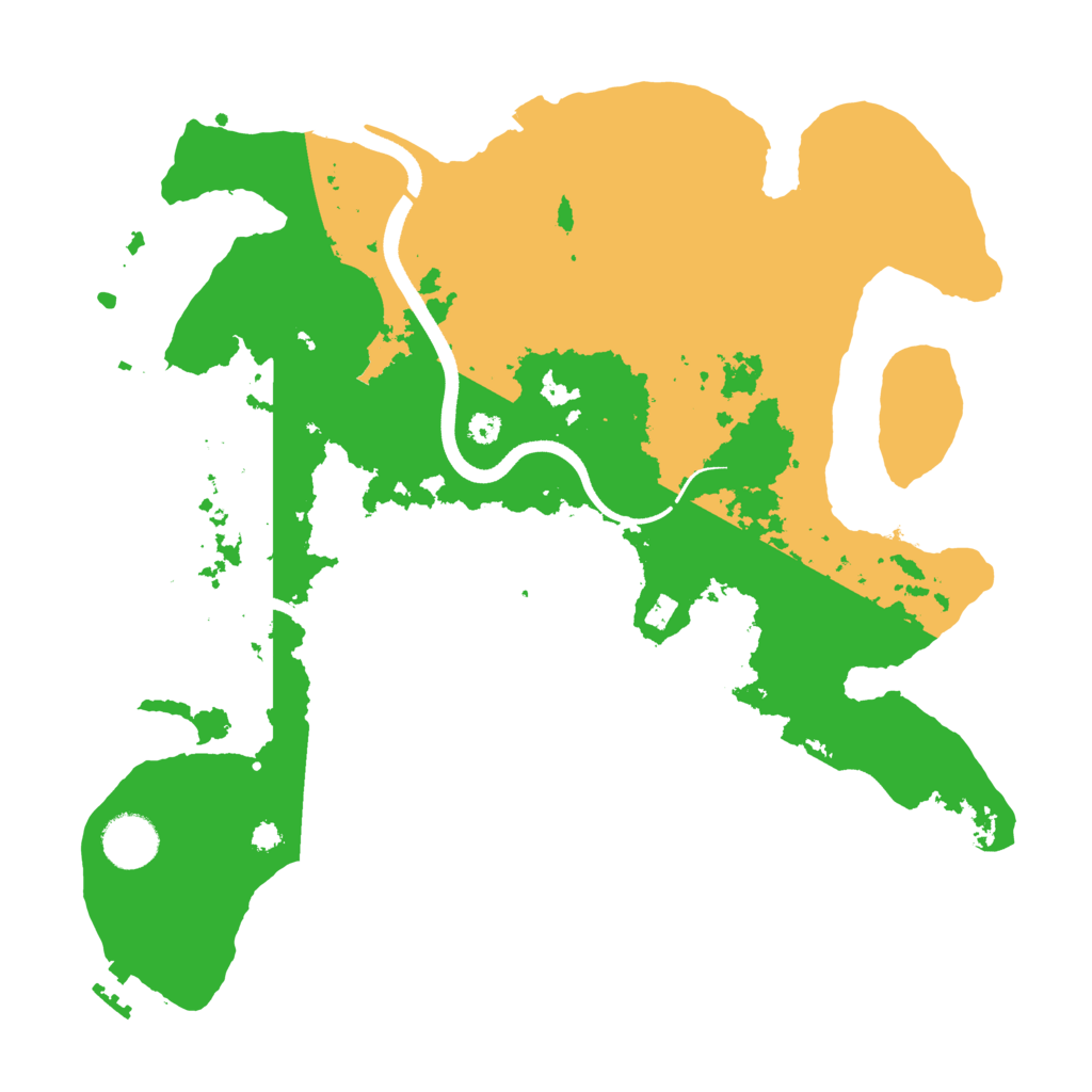 Biome Rust Map: Procedural Map, Size: 3500, Seed: 4205276