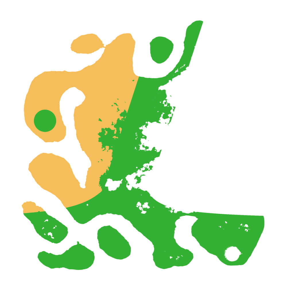 Biome Rust Map: Barren, Size: 3500, Seed: 177470