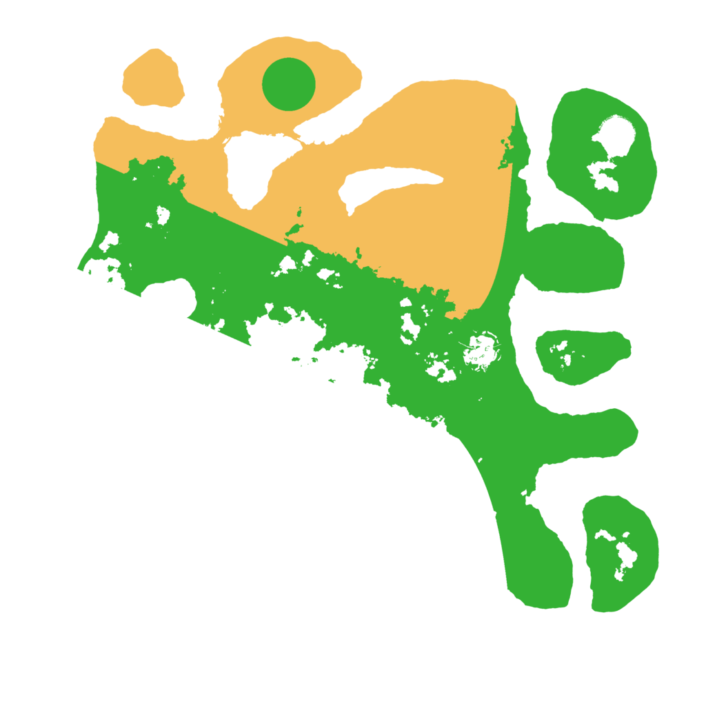 Biome Rust Map: Barren, Size: 3500, Seed: 1439090