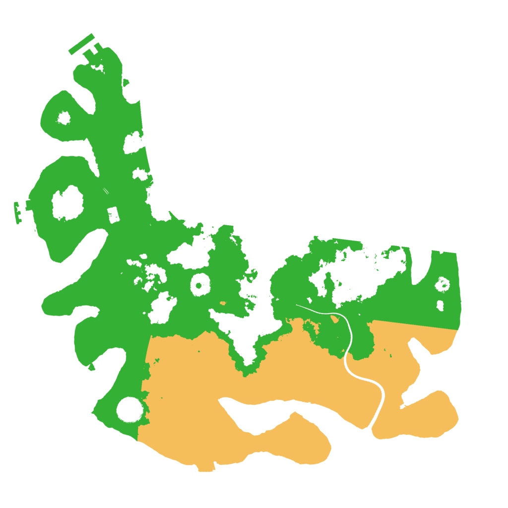 Biome Rust Map: Procedural Map, Size: 3500, Seed: 1388826