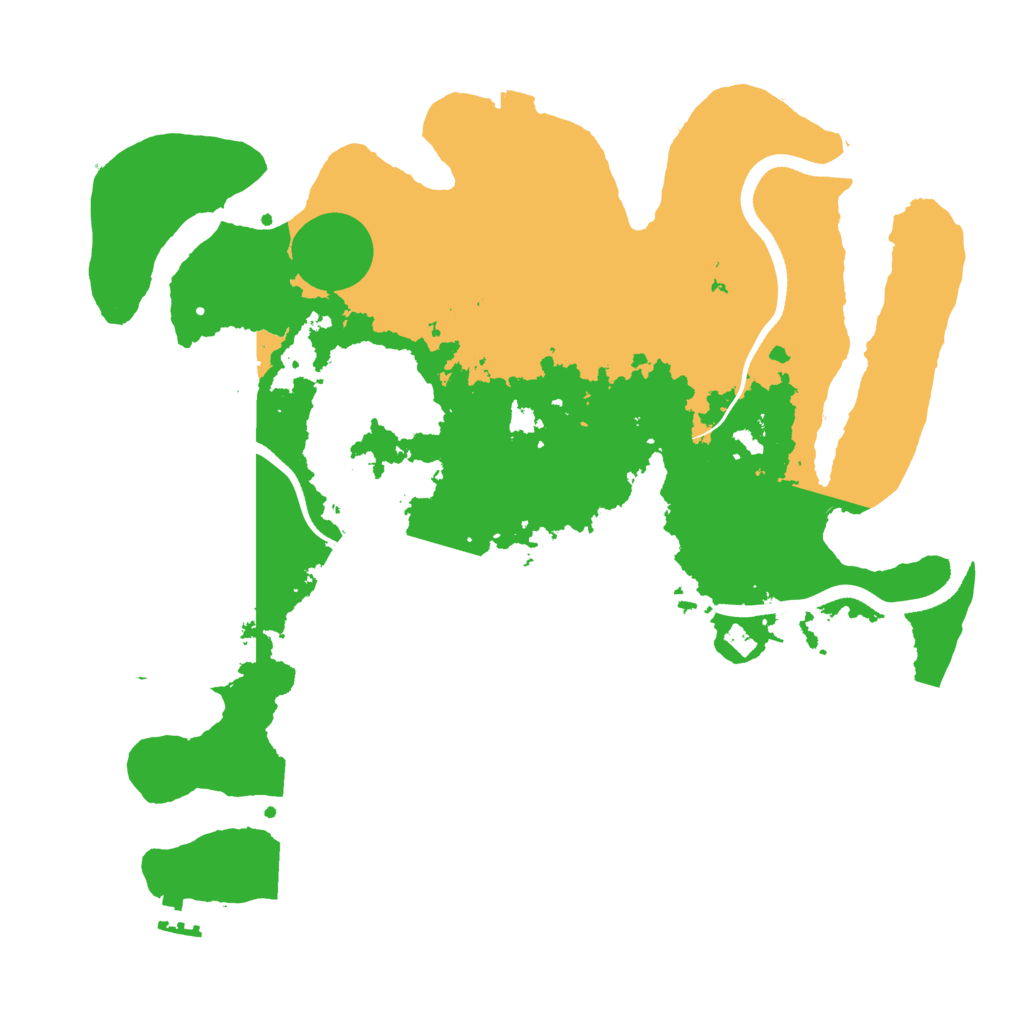 Biome Rust Map: Procedural Map, Size: 3500, Seed: 1532601