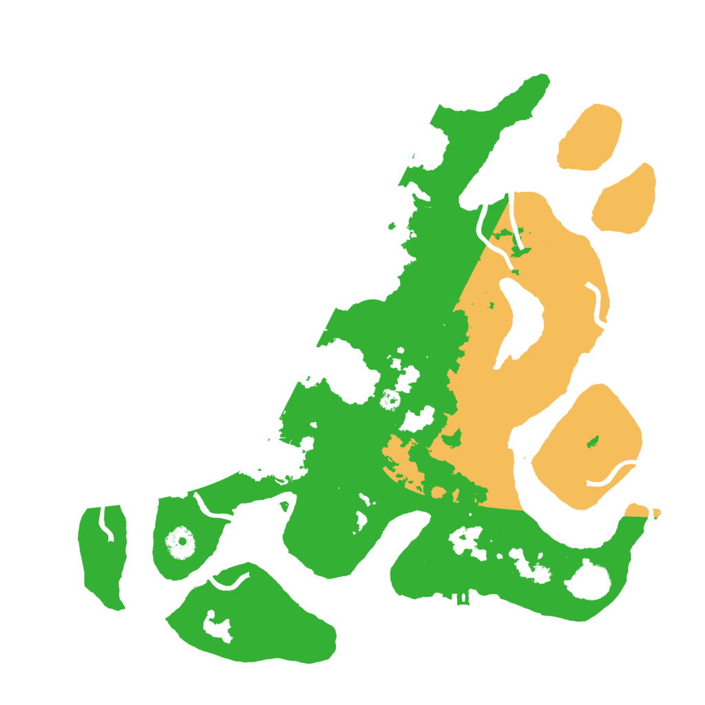 Biome Rust Map: Procedural Map, Size: 3500, Seed: 4046461