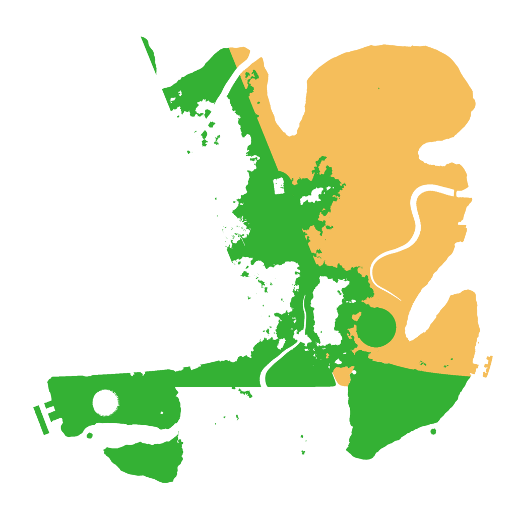 Biome Rust Map: Procedural Map, Size: 3500, Seed: 3316865
