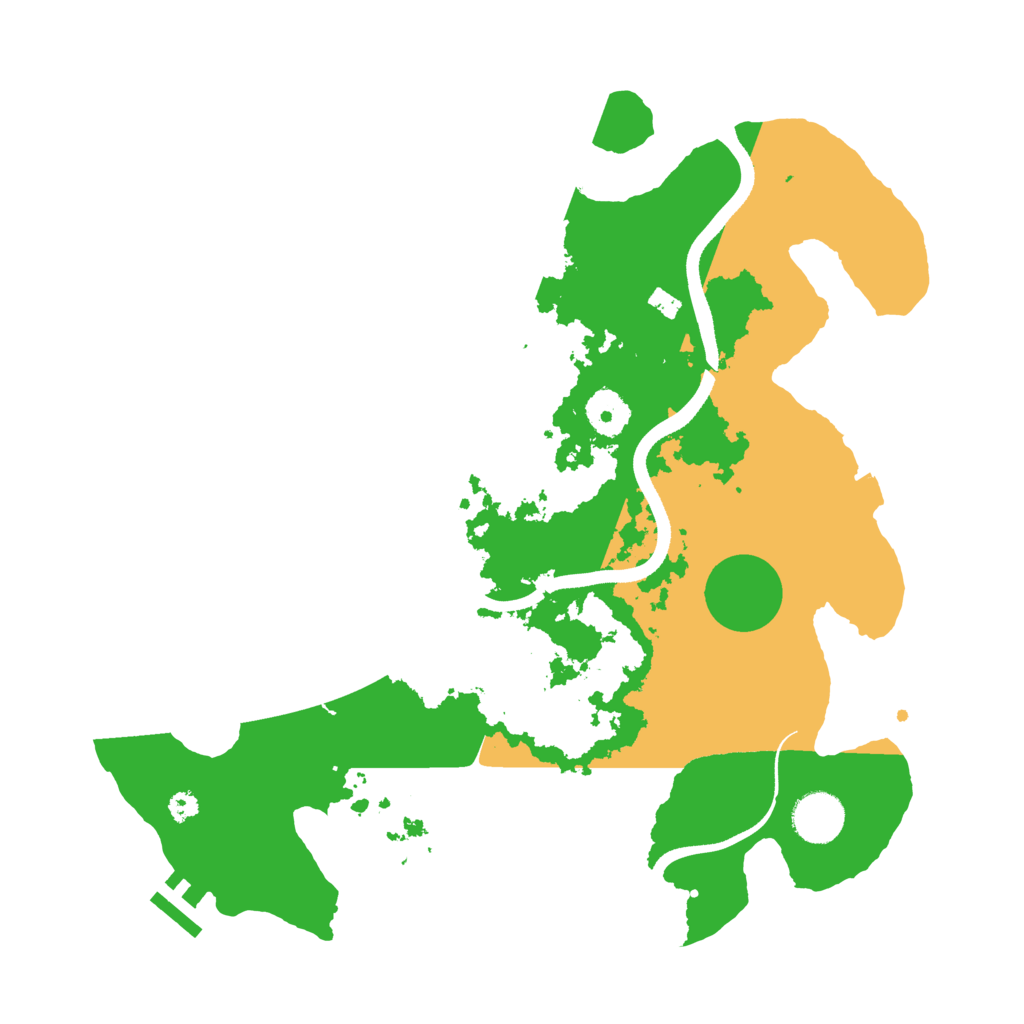 Biome Rust Map: Procedural Map, Size: 3500, Seed: 6020015