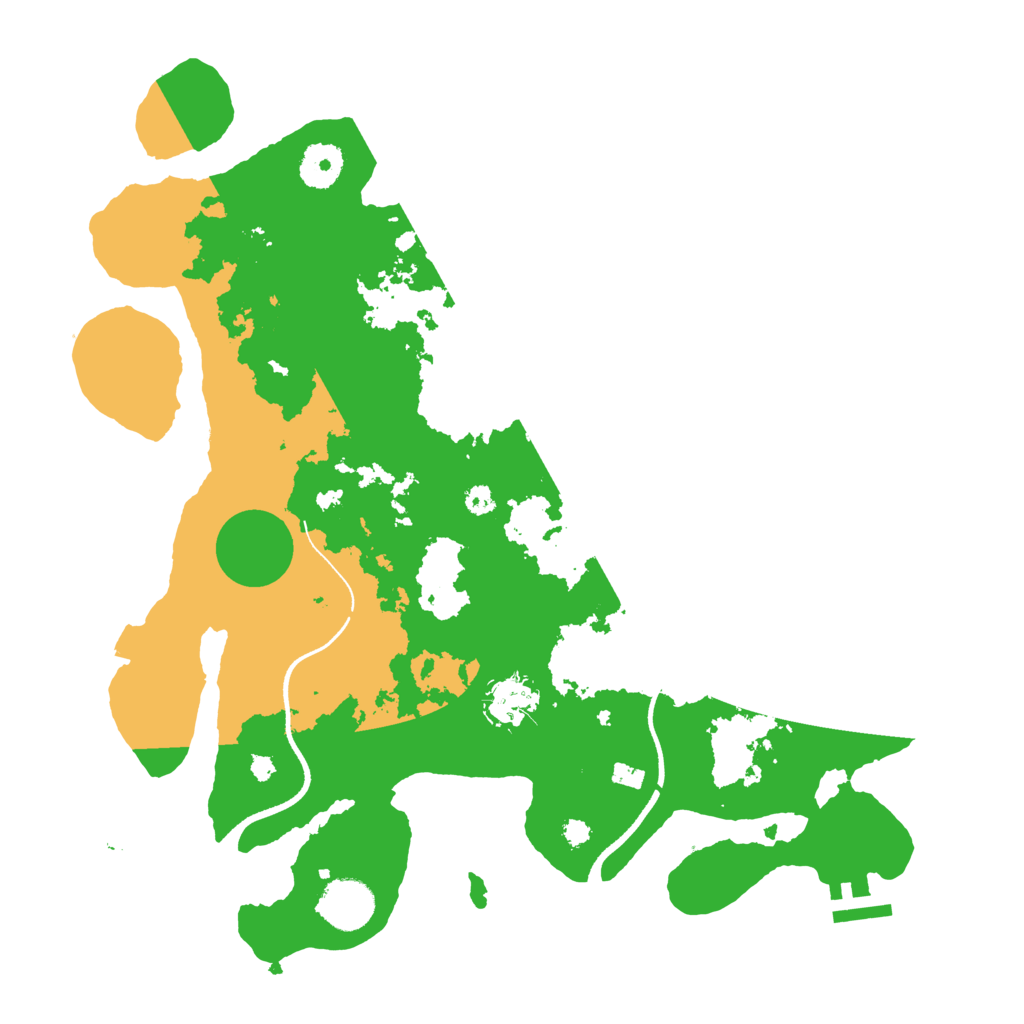 Biome Rust Map: Procedural Map, Size: 3500, Seed: 3039879