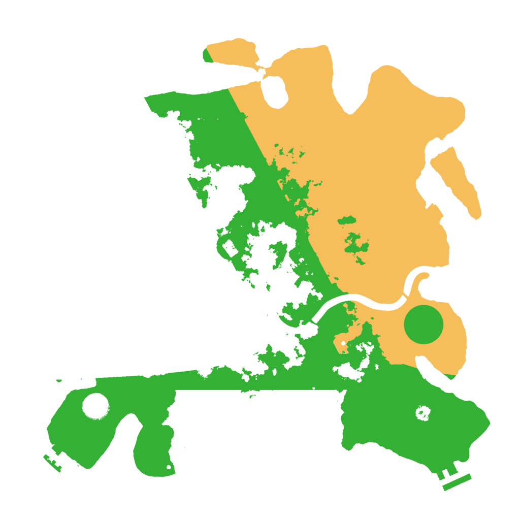 Biome Rust Map: Procedural Map, Size: 3500, Seed: 3980447
