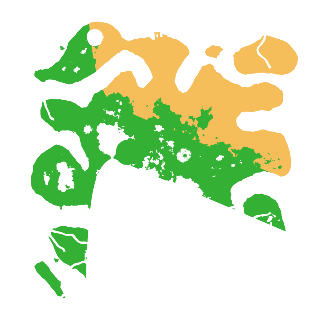 Biome Rust Map: Procedural Map, Size: 3500, Seed: 6073807