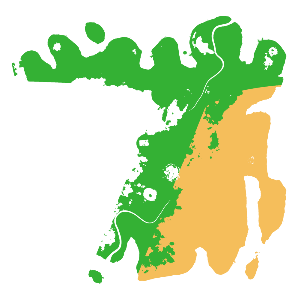 Biome Rust Map: Procedural Map, Size: 3500, Seed: 5978631