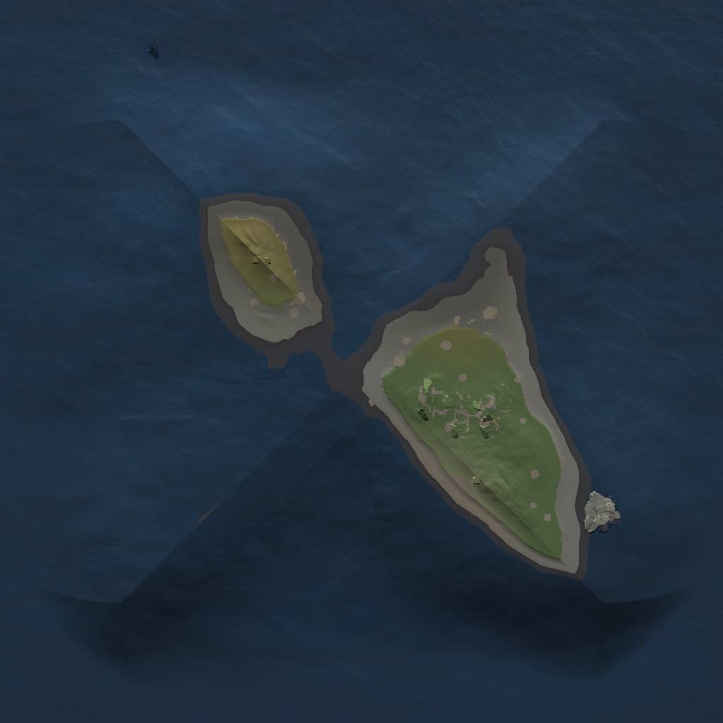 Rust Map: Procedural Map, Size: 1000, Seed: 4219301, 3 Monuments