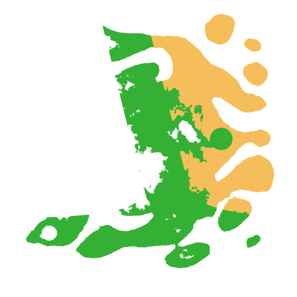 Biome Rust Map: Barren, Size: 3500, Seed: 653670