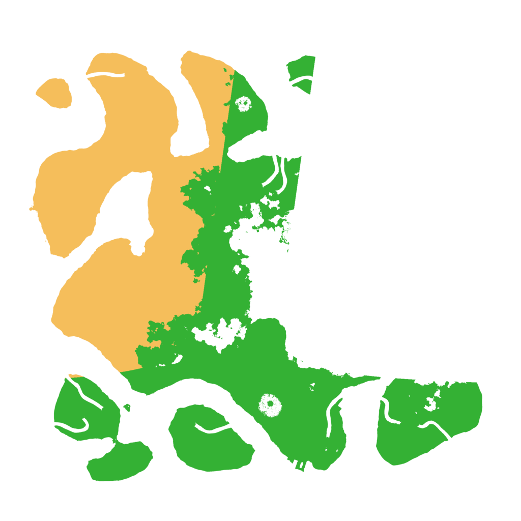 Biome Rust Map: Procedural Map, Size: 3500, Seed: 2689621