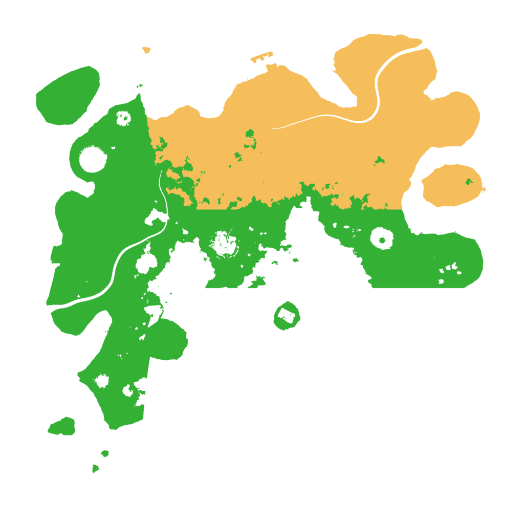 Biome Rust Map: Procedural Map, Size: 3500, Seed: 3421763