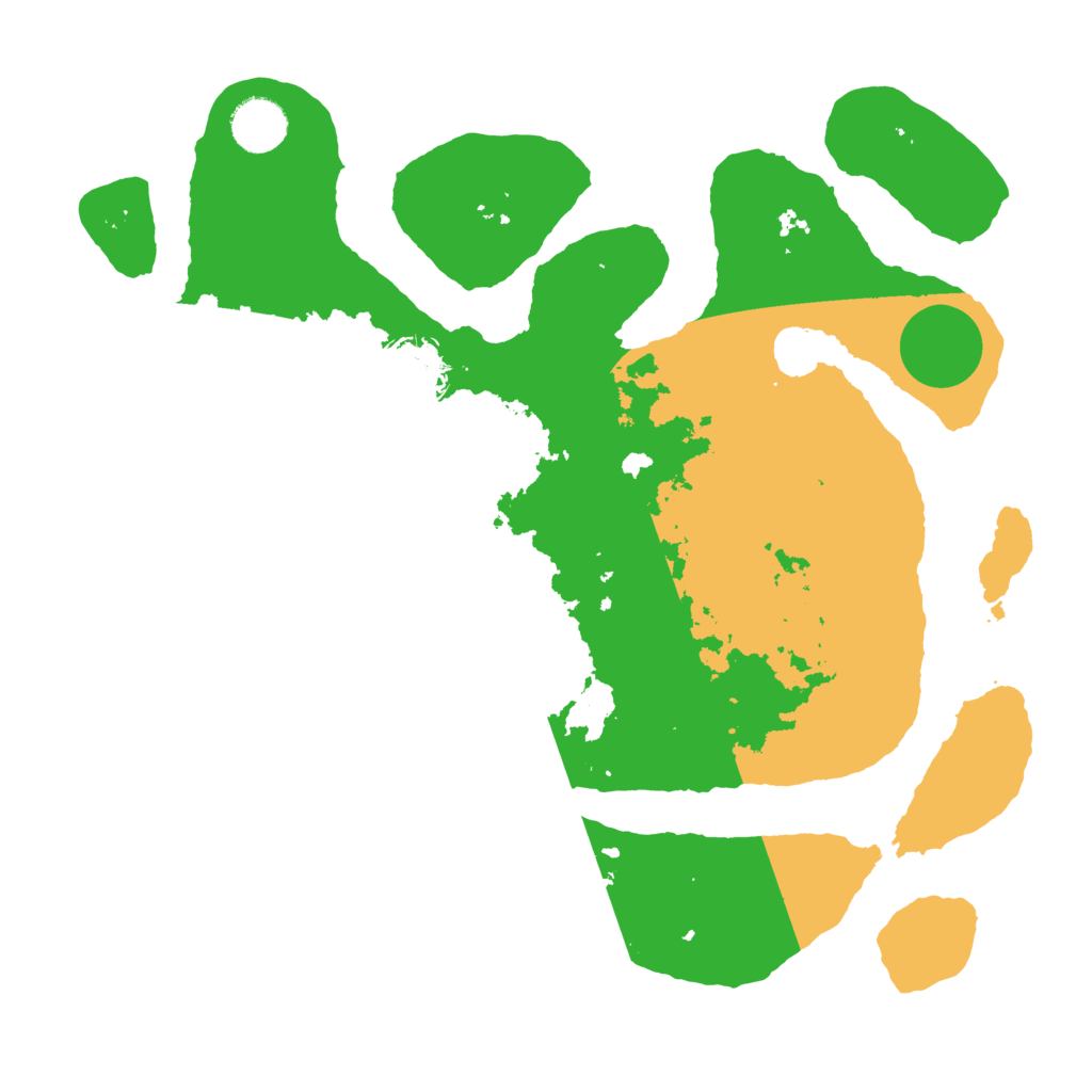 Biome Rust Map: Barren, Size: 3500, Seed: 3716951