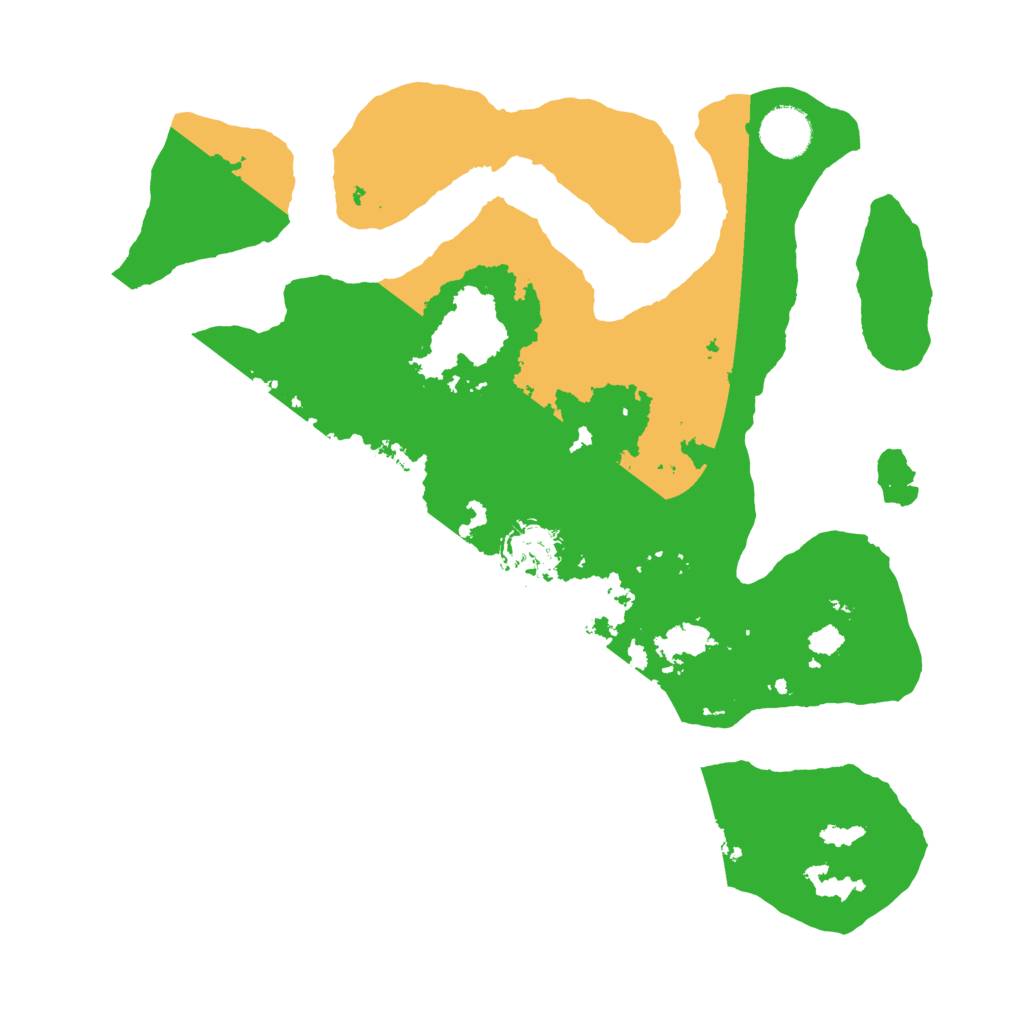 Biome Rust Map: Barren, Size: 3500, Seed: 3152067