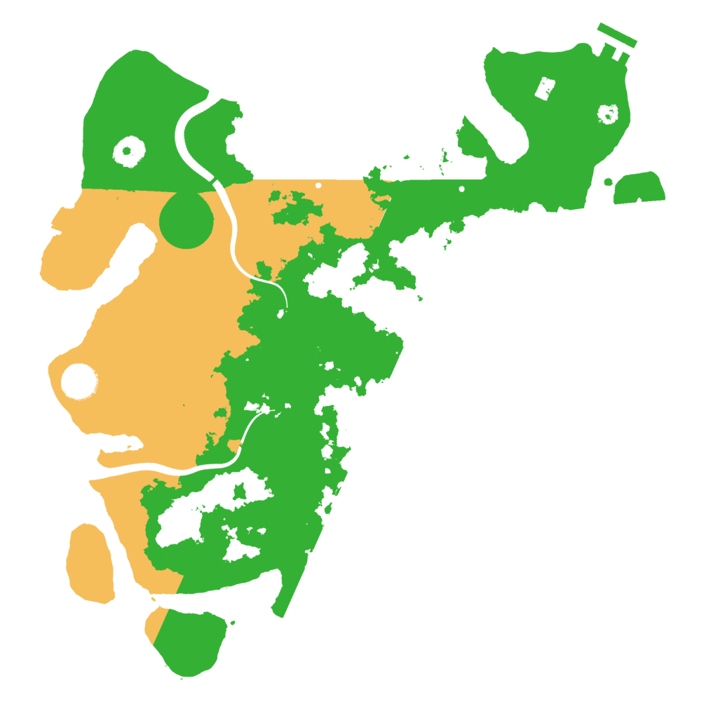 Biome Rust Map: Procedural Map, Size: 3500, Seed: 935663