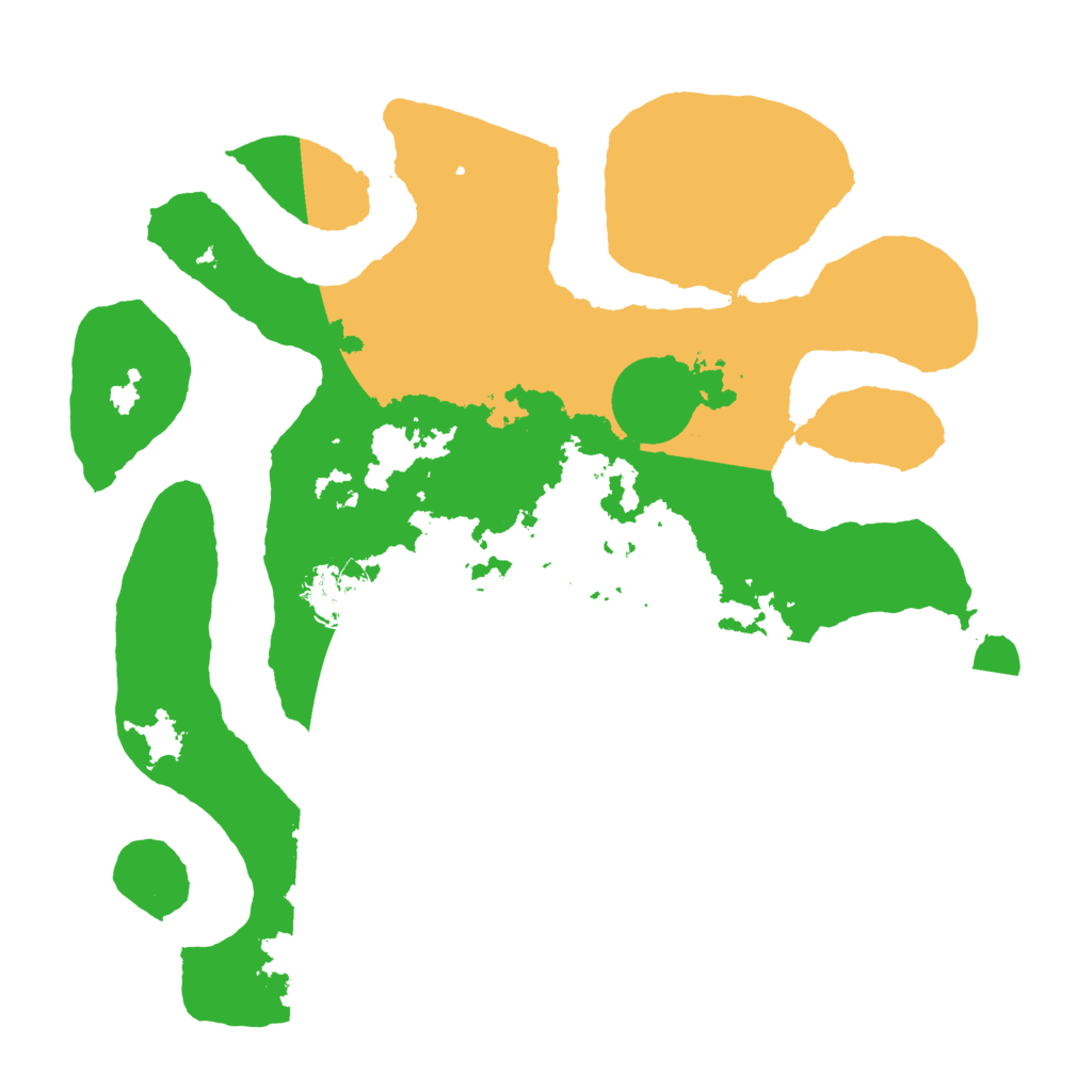 Biome Rust Map: Barren, Size: 3500, Seed: 4552244