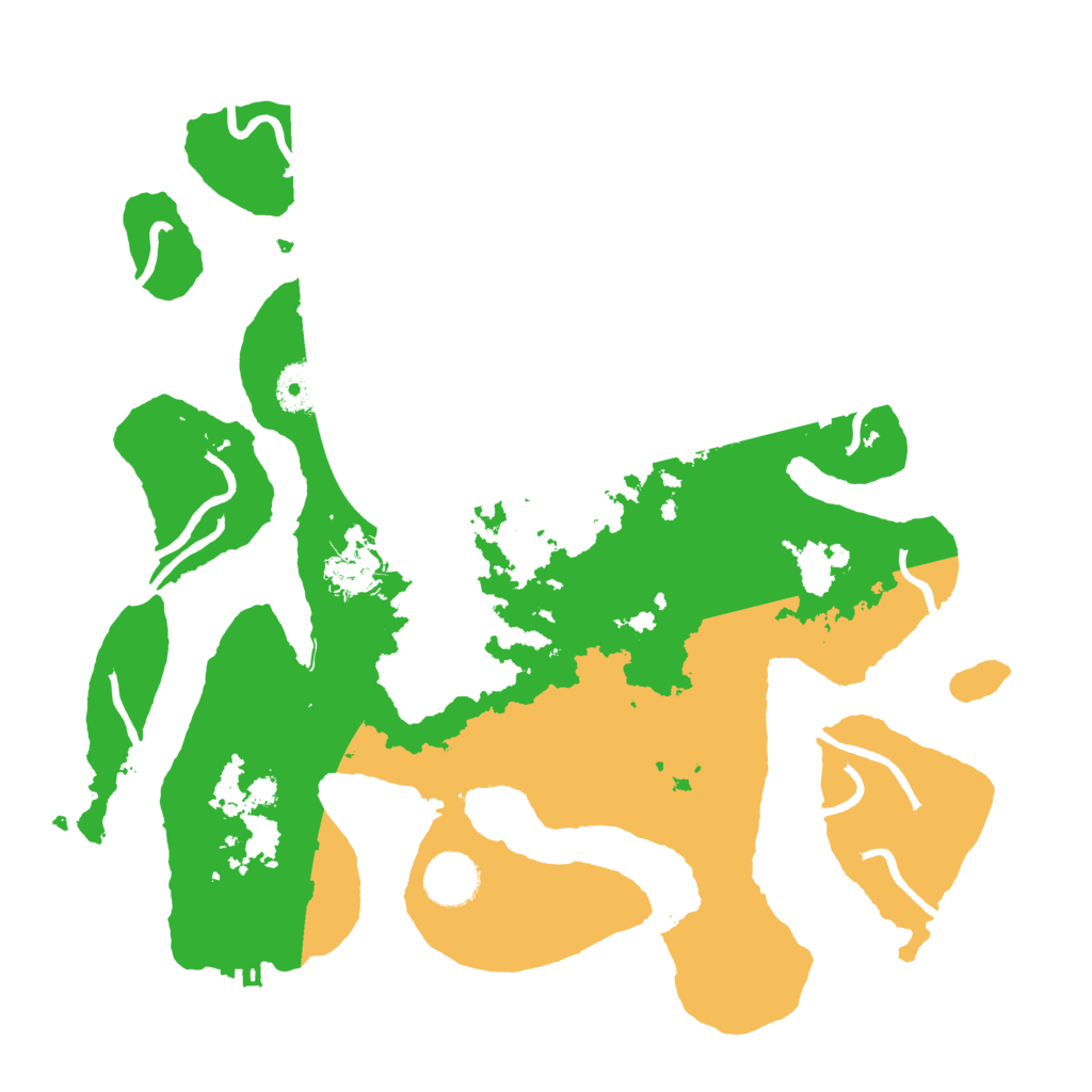 Biome Rust Map: Procedural Map, Size: 3500, Seed: 1255513