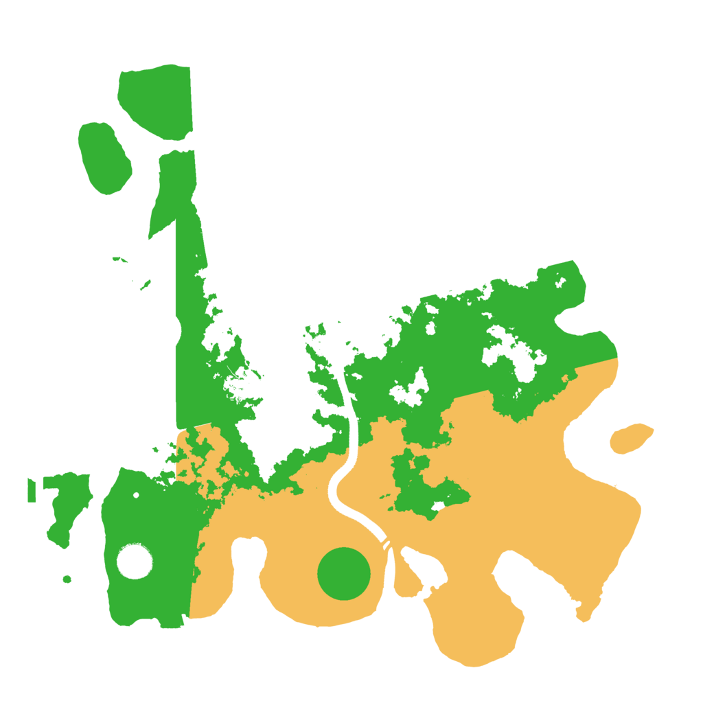 Biome Rust Map: Procedural Map, Size: 3500, Seed: 1255513