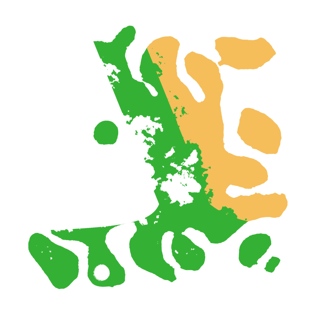 Biome Rust Map: Barren, Size: 3500, Seed: 389796