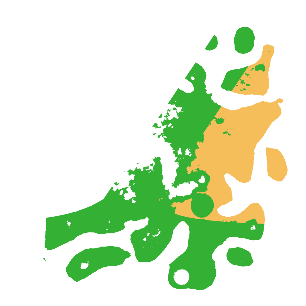 Biome Rust Map: Barren, Size: 3500, Seed: 485605