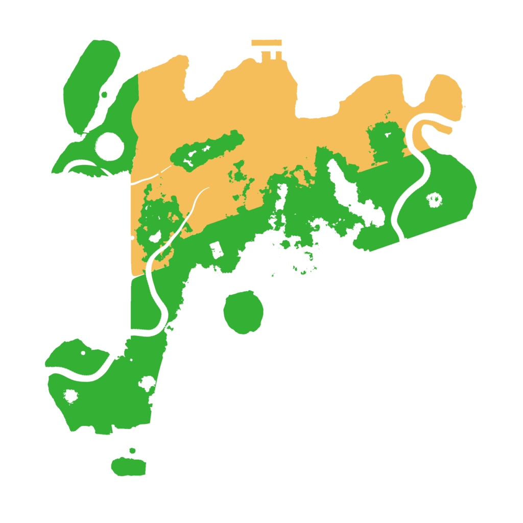 Biome Rust Map: Procedural Map, Size: 3500, Seed: 1141935