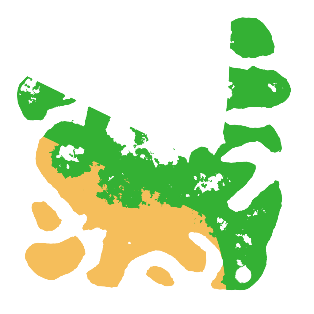 Biome Rust Map: Barren, Size: 3500, Seed: 488832