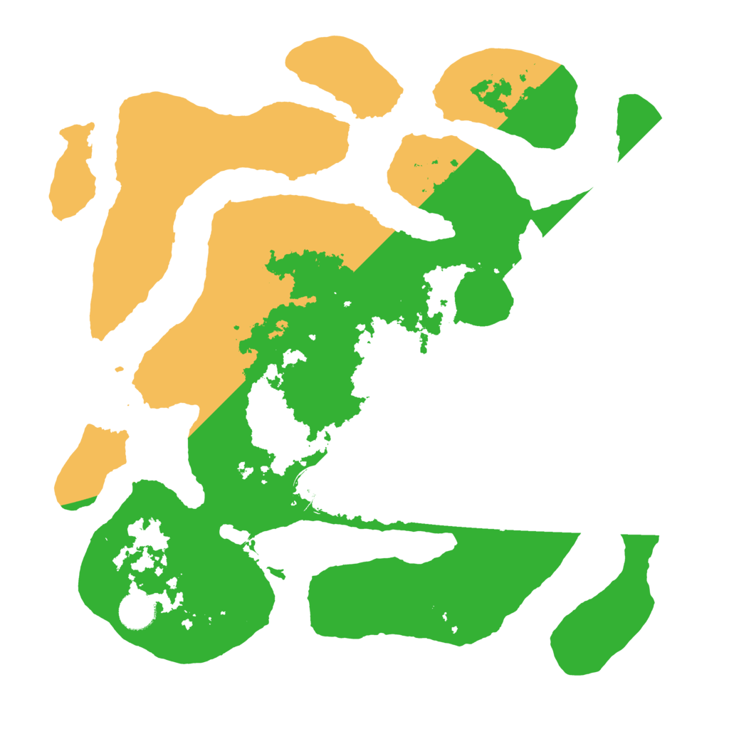 Biome Rust Map: Barren, Size: 3500, Seed: 478648